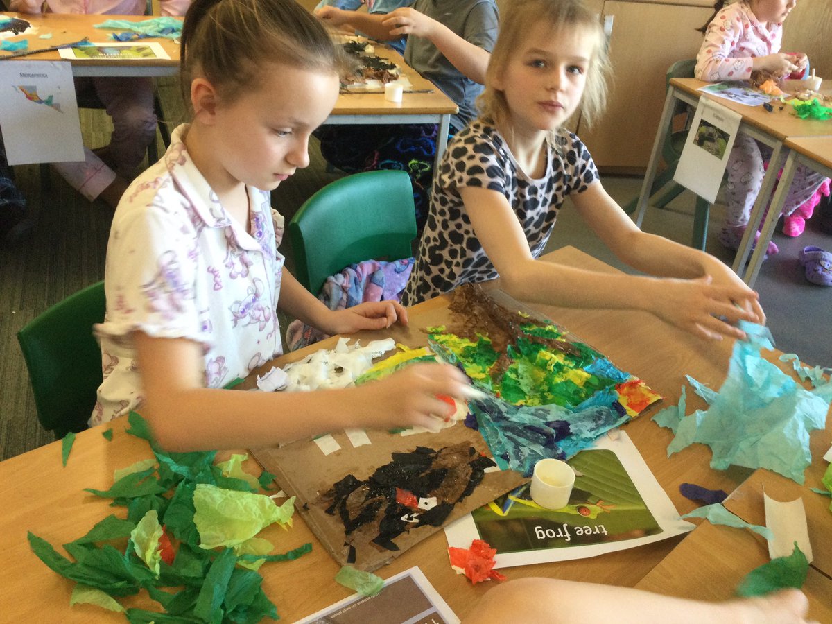 Lakeside_school's tweet photo. Not quite finished but Y5 have been inspired by @DarrellWakelam We can’t wait to see the finished pieces tomorrow. #teamwork #resilience #greatartists https://t.co/n6kM1xe3Vv
