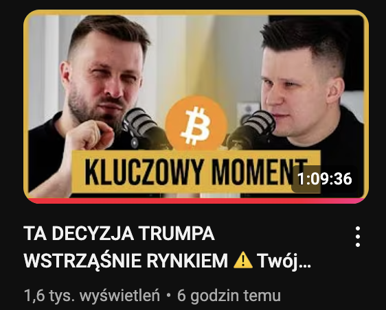 Premiera odcinka od razu po nagraniu? 🤔
Challenge accepted! 😎

Najnowszy odcinek omawia:  
- Przegląd polityki gospodarczej Trumpa,  
- Wpływ na globalną płynność,  
- Jak te zmiany wpłyną na rynek kryptowalut,  
- Strategie inwestycyjne w tym kontekście.

Zapraszamy!