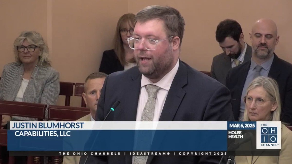 Today, our Chief Innovation Officer, Justin Blumhorst, testified in favor of the state budget allocations for both <a href="/OhioOOD/">Opportunities for Ohioans with Disabilities</a> and <a href="/DODDohio/">Ohio Department of Developmental Disabilities</a>.