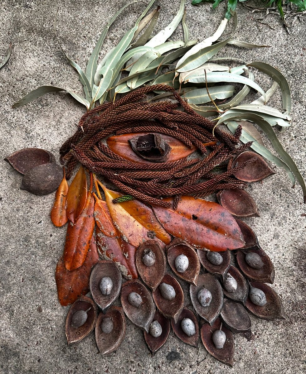 Land art work this week with some new online students in #teachered 

"I could have used so many more materials and spent hours relaxing and perfecting my Land Art. A task I was hesitant to start turned into one I didn't want to end".
<a href="/CharlesSturtUni/">Charles Sturt University</a> #creativity #arts