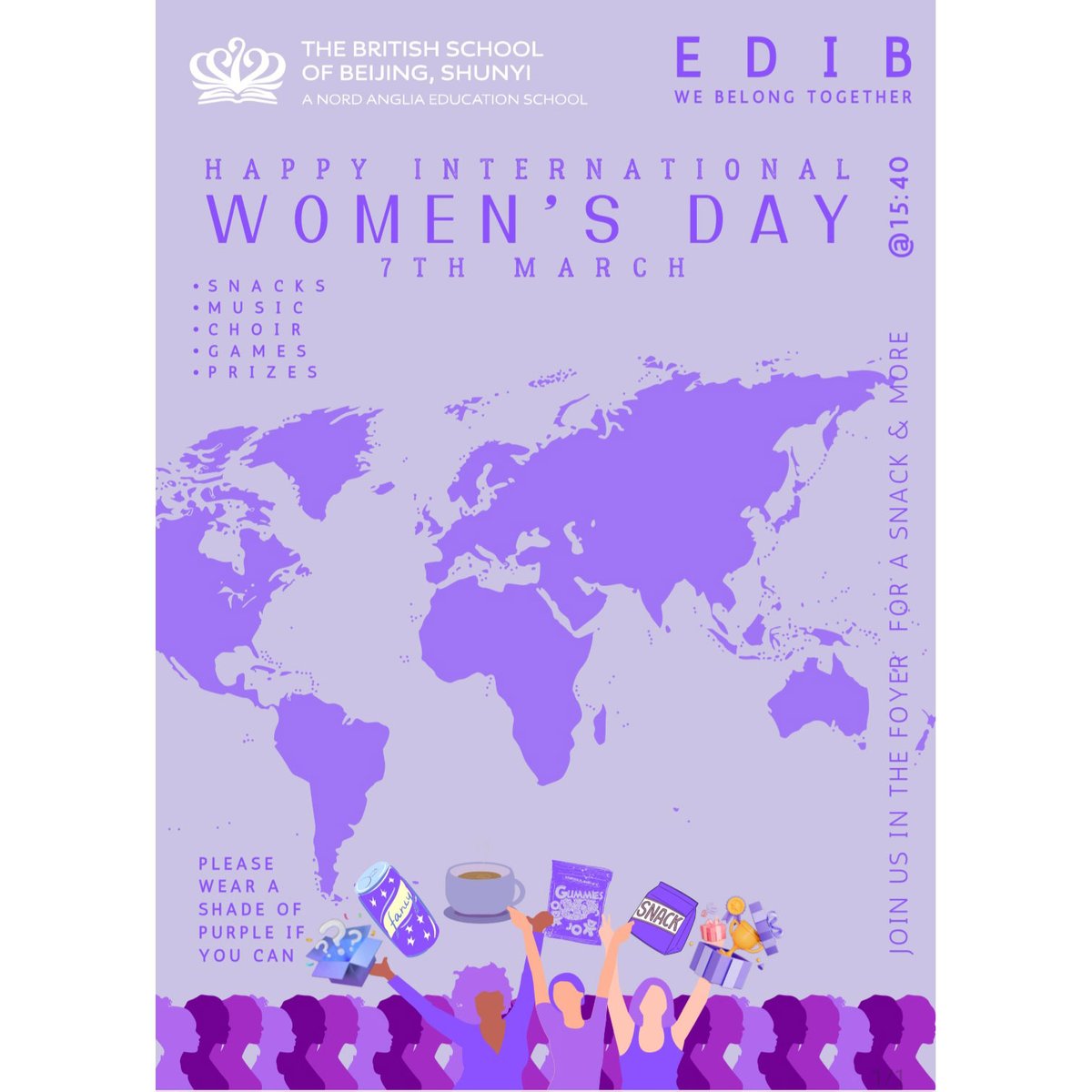 BSB_Shunyi's tweet image. We're celebrating International Women’s Day today as a school community to recognise and honour the achievements of women worldwide. There'll be activities and celebrations to promote equality and inclusion together.
#InternationalWomensDay #BSBShunyi #NordAngliaEducation