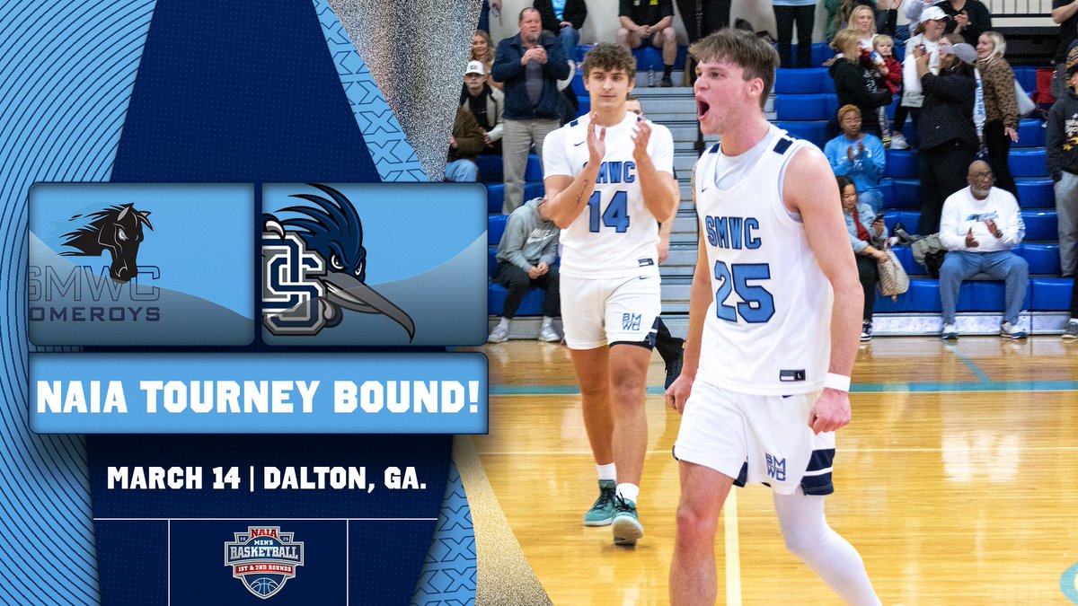 🏀 Exciting news! SMWC has earned a No. 11 seed at the NAIA National Tournament! 🎉 

We face No. 6 Dalton State on Friday, March 14. This marks their 2nd straight NAIA Tourney appearance after claiming the River States Conference regular season &amp; tournament championships! 💪
