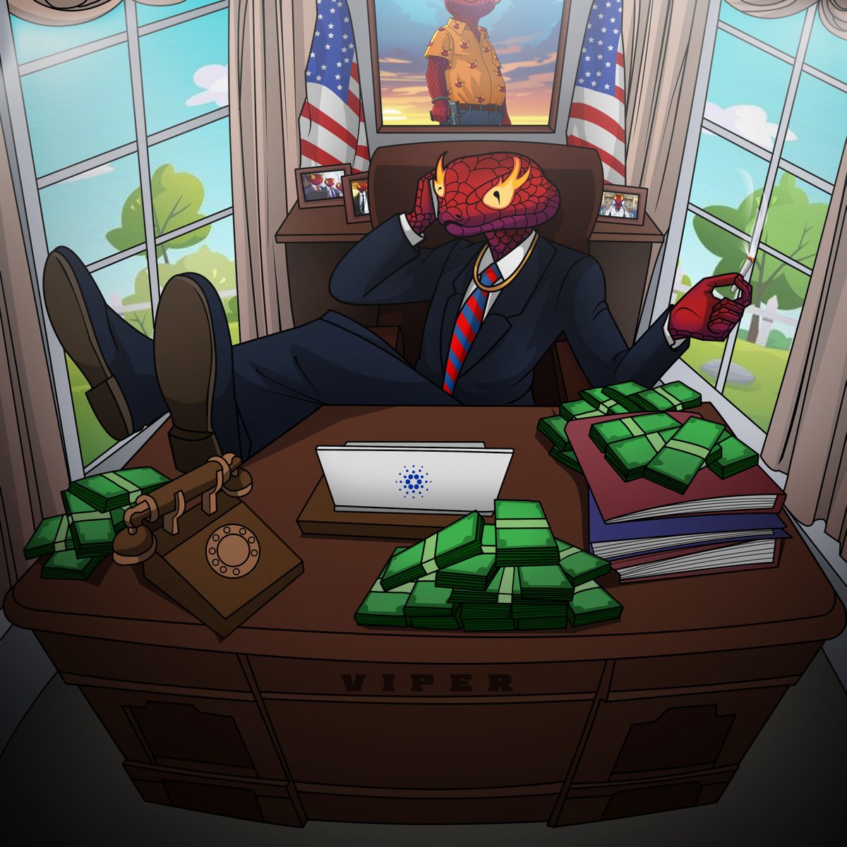 Market might be quiet, but we are still here, let's see who's active &amp; alert... 💰

I am giving away 500,000 $VIPER each to FIVE lucky winners. Follow, Retweet &amp; leave your ADA wallet address below. 48 hours 🚀