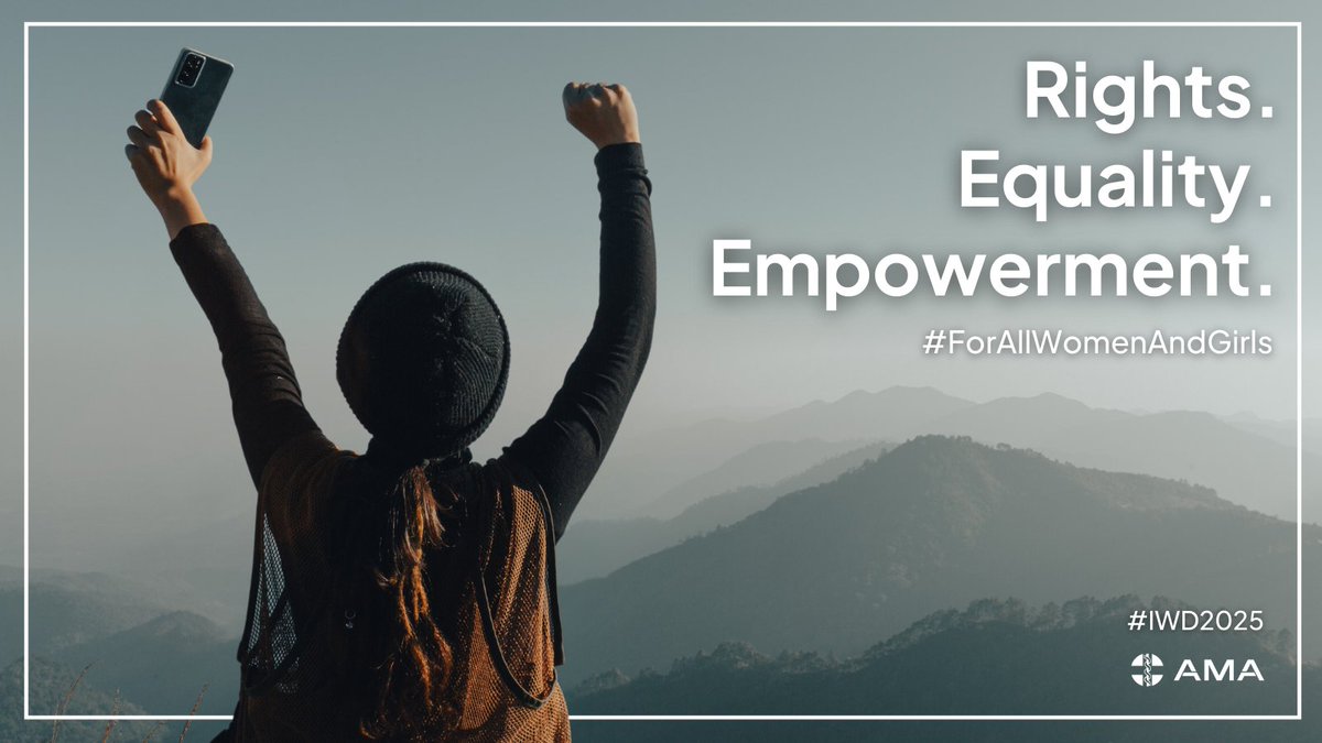 If we want a future where every woman and girl can thrive, we must keep fighting, keep pushing, and keep demanding better. Because no matter where we live, women’s rights are worth defending. ama.com.au/media/call-ren…

#IWD2025 #ForAllWomenAndGirls
