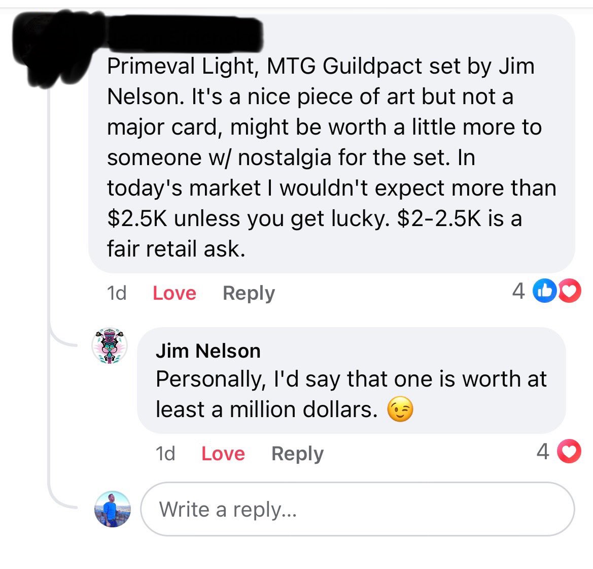 RevWerewolf's tweet image. So I experienced my “Man Walks In With A Beta Box To Sell That He Bought When He Was A Kid” moment.  Went to visit my good friend Kaleb Busby and what doth my eyes see…a print of a magic card…in a really old dirty frame.  I ask to see it, it came in with a collection, I look at…