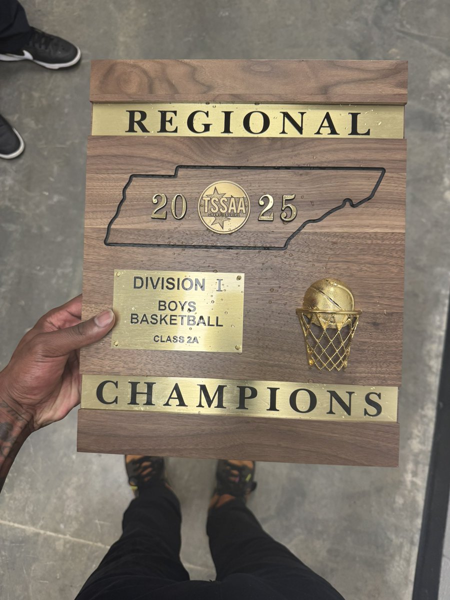 REGIONAL CHAMPS!!!   Nobody but GOD! We EARNED THIS!!!