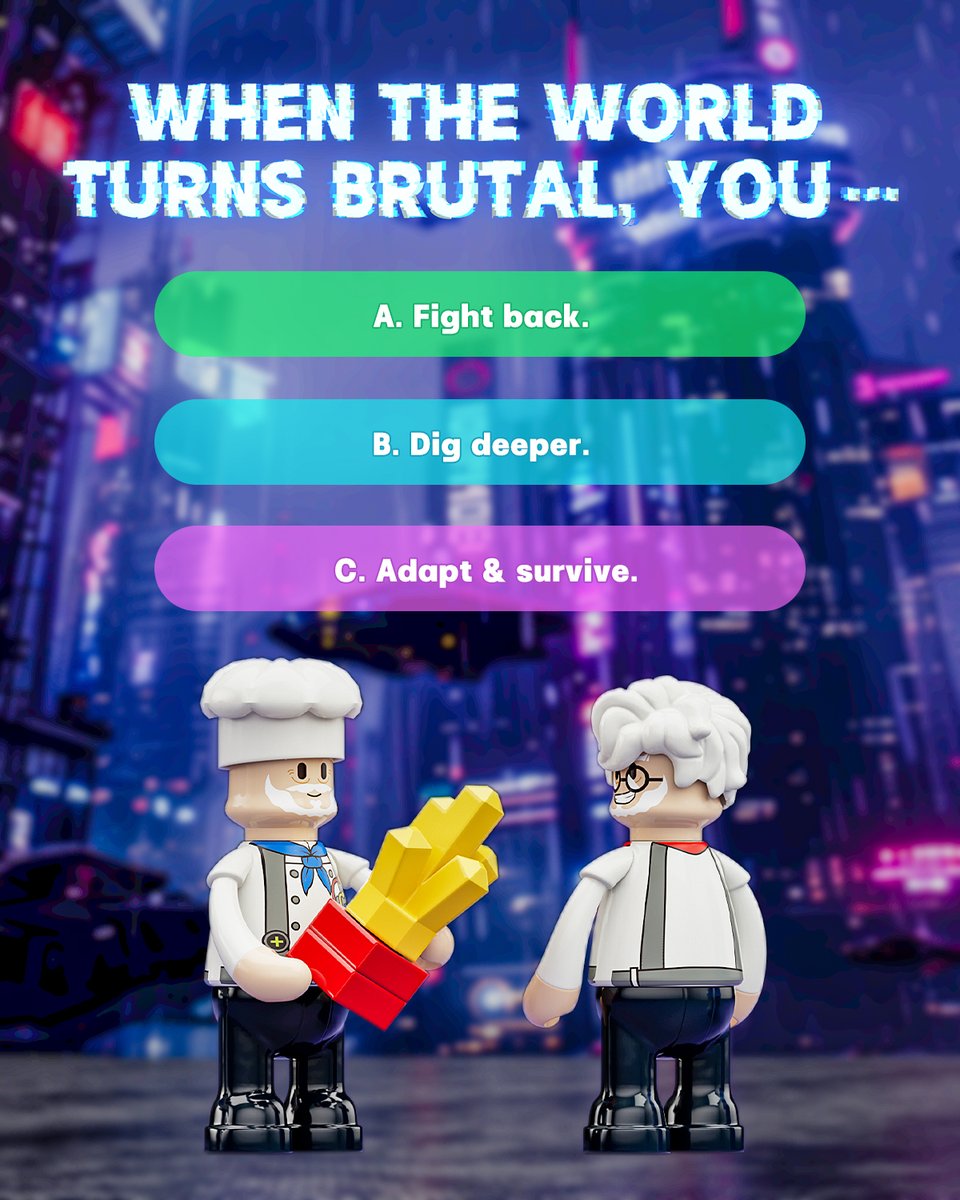 LUMIBRICKS_REAL's tweet image. Dive into the neon-lit world of Cyberpunk and discover your true self! 🧬🔮Take the quiz and find out!

#funwhole #bricks #toyblocks #neonlights #cyberpunk #bladerunner #apartment #apt #neondistrict #game #tech #toys #moc #afol #afob