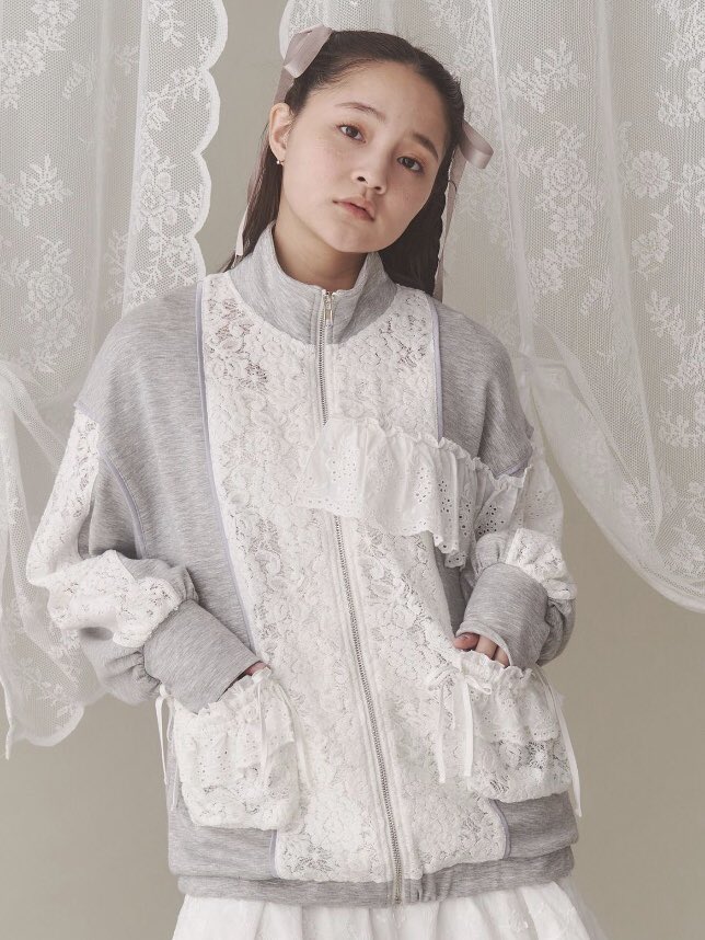 merry jenny レーストラックジャケット　フリル　ホワイト merry jenny 名古屋店 on X: 