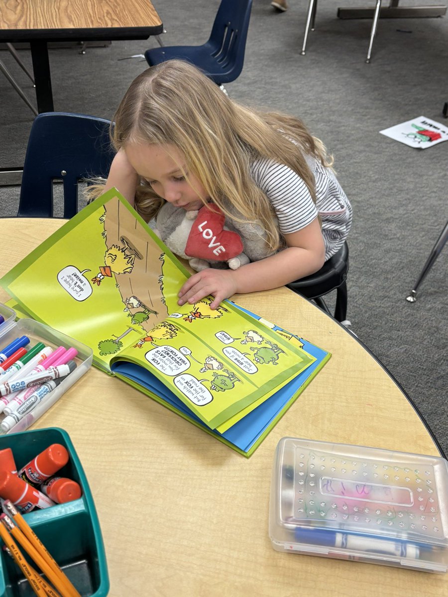 Reading to our stuffy friends! #ReadAcrossAmerica