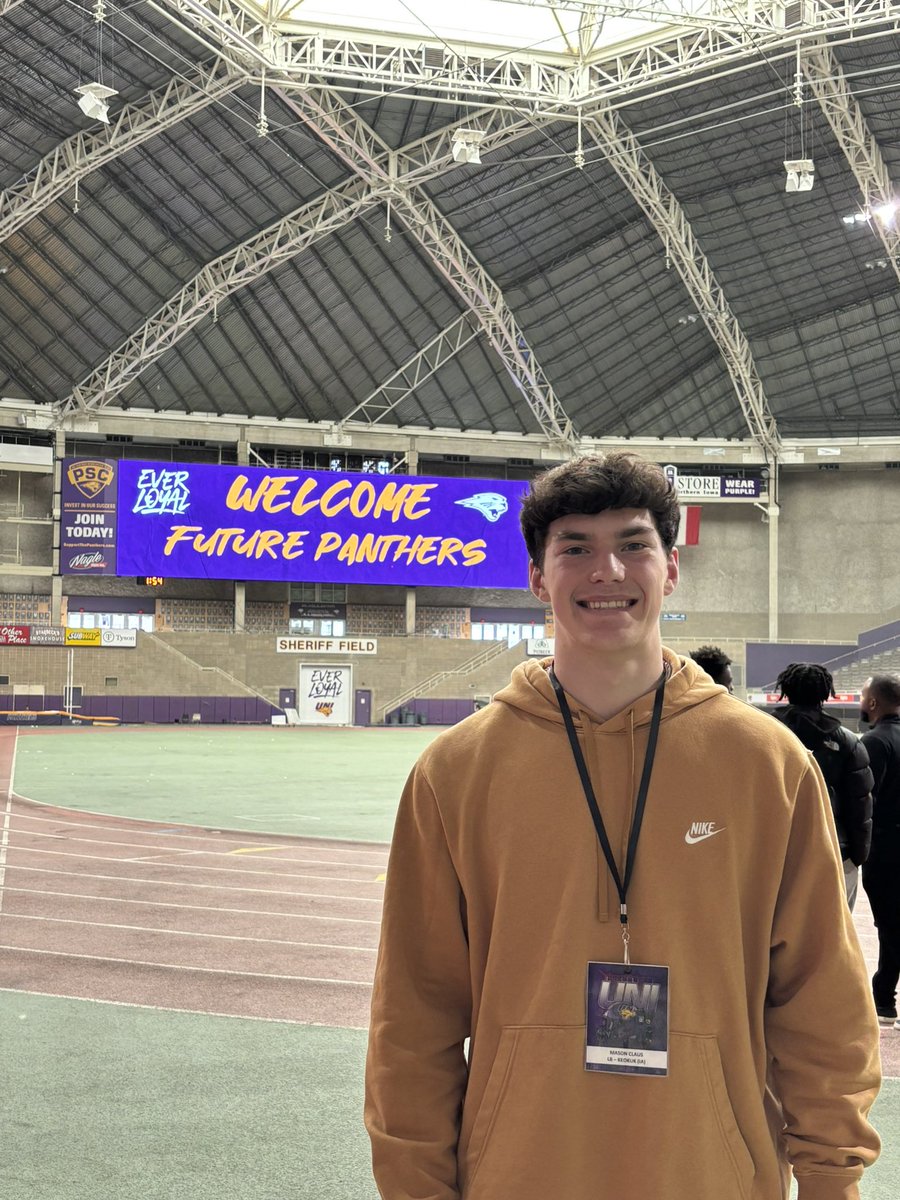 Mason Claus (@_mason_claus) on Twitter photo Had a great junior day at the University of Northern Iowa! Thank you <a href="/UNI_CoachSmith/">Coach Al Smith</a> for showing me around! <a href="/UNIFootball/">UNI Football</a> <a href="/UNIAthletics/">UNI Athletics</a> Had a great junior day at the University of Northern Iowa! Thank you <a href="/UNI_CoachSmith/">Coach Al Smith</a> for showing me around! <a href="/UNIFootball/">UNI Football</a> <a href="/UNIAthletics/">UNI Athletics</a>