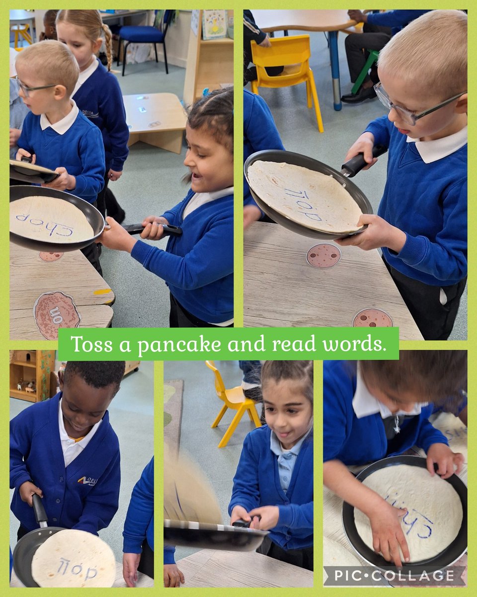 HMSGrimsbyfs2's tweet image. HMS Grimsby enjoyed an active learning challenge. Toss the pancake and read the word. 
@DeltaStrand @HMSGrimsbyfs2 @RuthMiskinEdu #EYFSFun @LouiseCrowther9 #PancakeDay