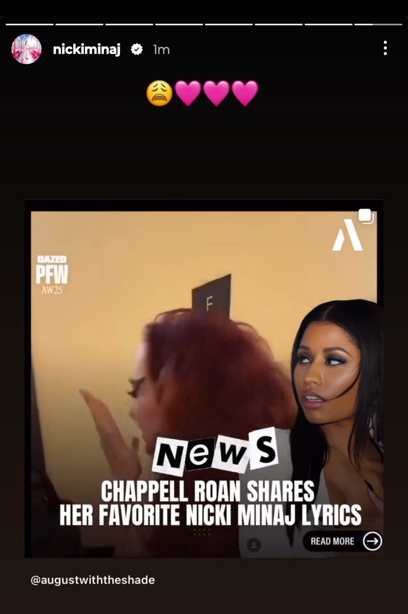 nicki &amp; chappell would heal the world 😭🩷 we need it!