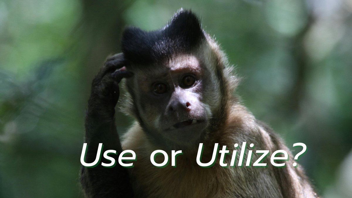 In reality, "use" and "utilize" do not have the same meaning. 

ecs.page.link/G9Rvb 
#grammartips #writingtips #businesswriting
