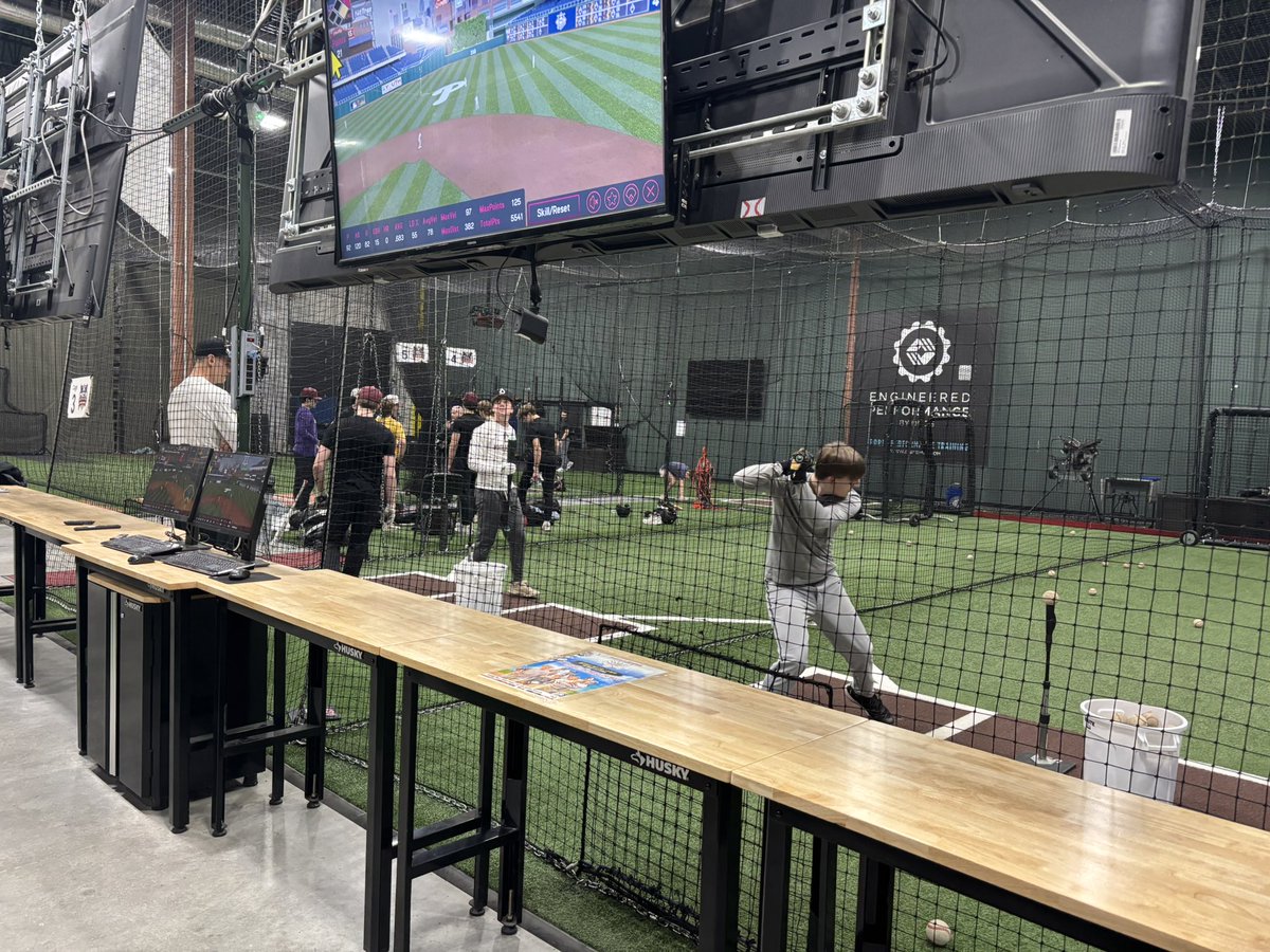 Great to have <a href="/DowlingBaseball/">Dowling Baseball</a> in today to hit. <a href="/HitTraxOfficial/">HitTrax</a>