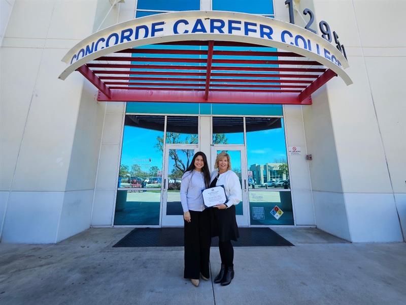 We were excited to host Mariana Flores from <a href="/RepLouCorrea/">Rep. Lou Correa</a>'s  office at our Garden Grove campus! She toured our facility, met with leaders, and presented a certificate recognizing Concorde as an invaluable healthcare educational institution.