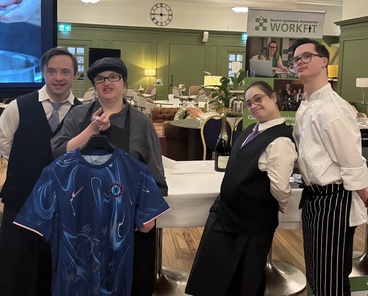 DSWorkFit (@dsworkfit) on Twitter photo Well done to Alban, Brogan, Hanaa and Harry who cooked and served food at the <a href="/Craft_Guild/">Craft Guild of Chefs</a> Charity Dinner. They smashed it. Thanks to the guild for supporting us to raise an amazing amount for the <a href="/DSAInfo/">Down's Syndrome Association</a> Well done to Alban, Brogan, Hanaa and Harry who cooked and served food at the <a href="/Craft_Guild/">Craft Guild of Chefs</a> Charity Dinner. They smashed it. Thanks to the guild for supporting us to raise an amazing amount for the <a href="/DSAInfo/">Down's Syndrome Association</a>