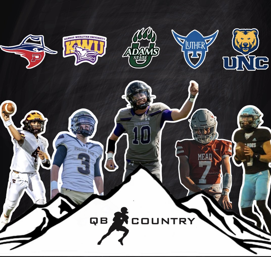 QB Country Denver (@qbc_denver) on Twitter photo Only One Trains Them All 📍
<a href="/KylePhelps4NO/">Kyle Phelps</a> - Oklahoma Panhandle State University
<a href="/Ryker_Searle3/">Ryker Searle</a> - Kansas Wesleyan University
<a href="/HaydenJones1010/">Hayden</a> - Adams State University
<a href="/hiner_christian/">Christian Hiner</a> - Luther College
<a href="/gavinlockett1/">gavin lockett</a> - University of Northern Colorado Only One Trains Them All 📍
<a href="/KylePhelps4NO/">Kyle Phelps</a> - Oklahoma Panhandle State University
<a href="/Ryker_Searle3/">Ryker Searle</a> - Kansas Wesleyan University
<a href="/HaydenJones1010/">Hayden</a> - Adams State University
<a href="/hiner_christian/">Christian Hiner</a> - Luther College
<a href="/gavinlockett1/">gavin lockett</a> - University of Northern Colorado