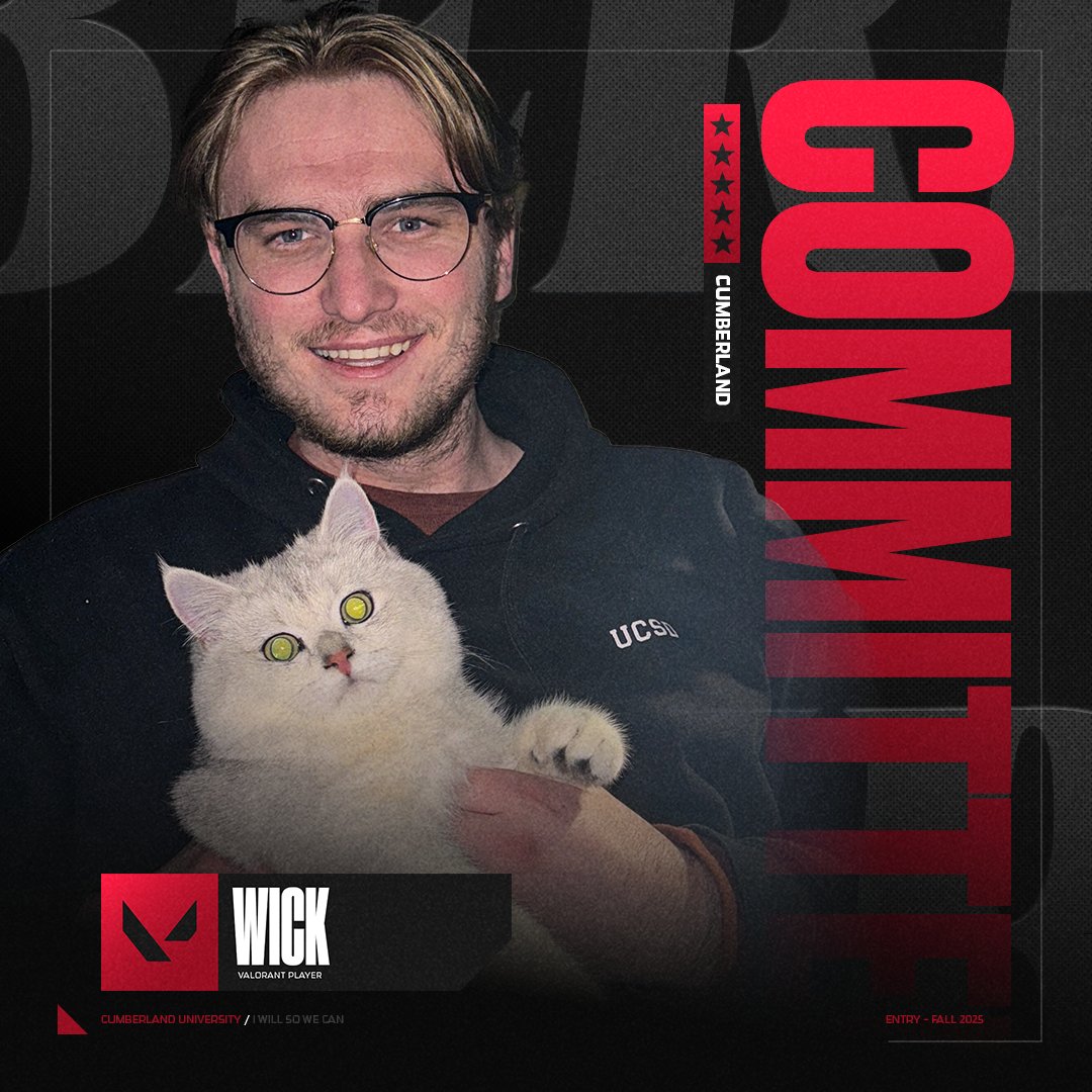 The first of our new generation of VALORANT hopefuls starts with <a href="/WickFPS/">WicK</a> 😼

Wick is graduating from UCSD, and looks to bring his experience as a masters student to Tennessee this fall! Welcome to the squad.