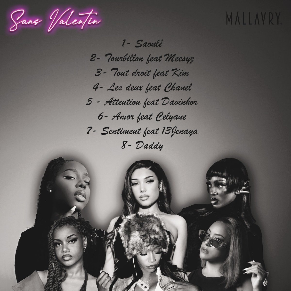 🚨Sortie💽

Le chapitre.2 du projet de Mallaury "Sans Valentin" est totalement disponible sur toutes les plateformes de téléchargement 📲🔥

Avec la participation de <a href="/meesyzoff/">PRINCESS MEESYZ</a> , <a href="/jenaya_13/">Jen</a> , <a href="/DavinhorPacman/">DAVINHOR PACMAN 🤍</a> <a href="/celyanemusic/">CELYANE ✨</a> <a href="/kim_artiste/">Kimy Kimy</a> &amp; Chanel

Bonne écoute #MédiaTalk🗣️🎙️