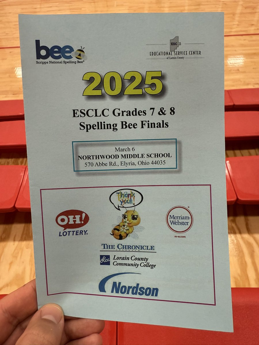 The Lorain County Spelling Bee for 7th &amp; 8th Graders is underway! Best of luck to our BMS participants: Noah, Erica, Nick, and Eyosias! <a href="/sslcscards/">Mike Cook</a>