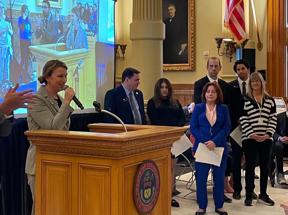 JessieDanielson's tweet image. There was a huge turnout for Disability Rights Advocacy Day! I had the honor of addressing the crowd to talk about my work with the disability rights community. These powerful individuals and organizations are making real change for people all across the state. #coleg