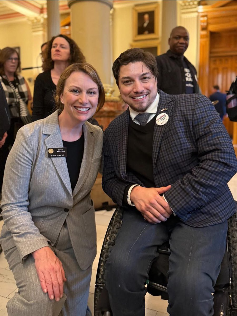 There was a huge turnout for Disability Rights Advocacy Day! I had the honor of addressing the crowd to talk about my work with the disability rights community. These powerful individuals and organizations are making real change for people all across the state. #coleg