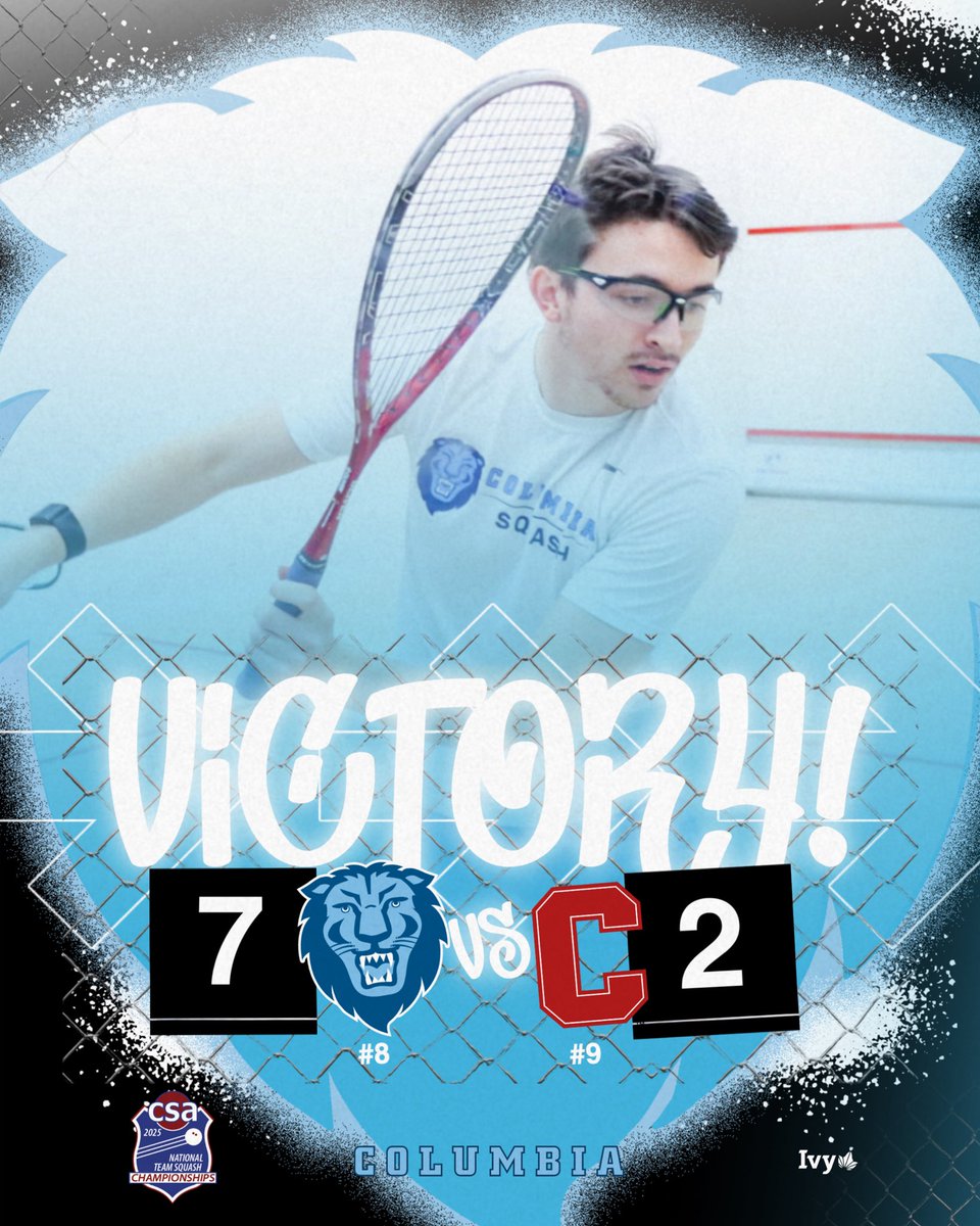 Lions Advance‼️

No. 8 Columbia defeats No. 9 Cornell and advances to the quarterfinals of the CSA National Team Championships! Columbia will play No. 1 Penn on Friday!

#RoarLionRoar 🦁 // #OnlyHere 🗽
