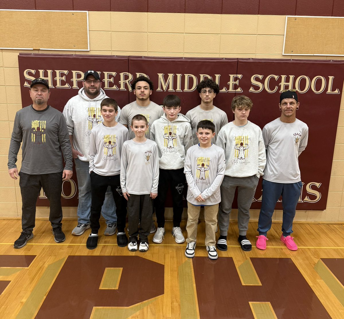 SHEPHERDLADYRAM's tweet photo. Good luck to the 7 IESA STATE qualifying wrestlers and our coaches! State begins at NIU tomorrow! #ROLLRAMS https://t.co/mVkIh9MYG4