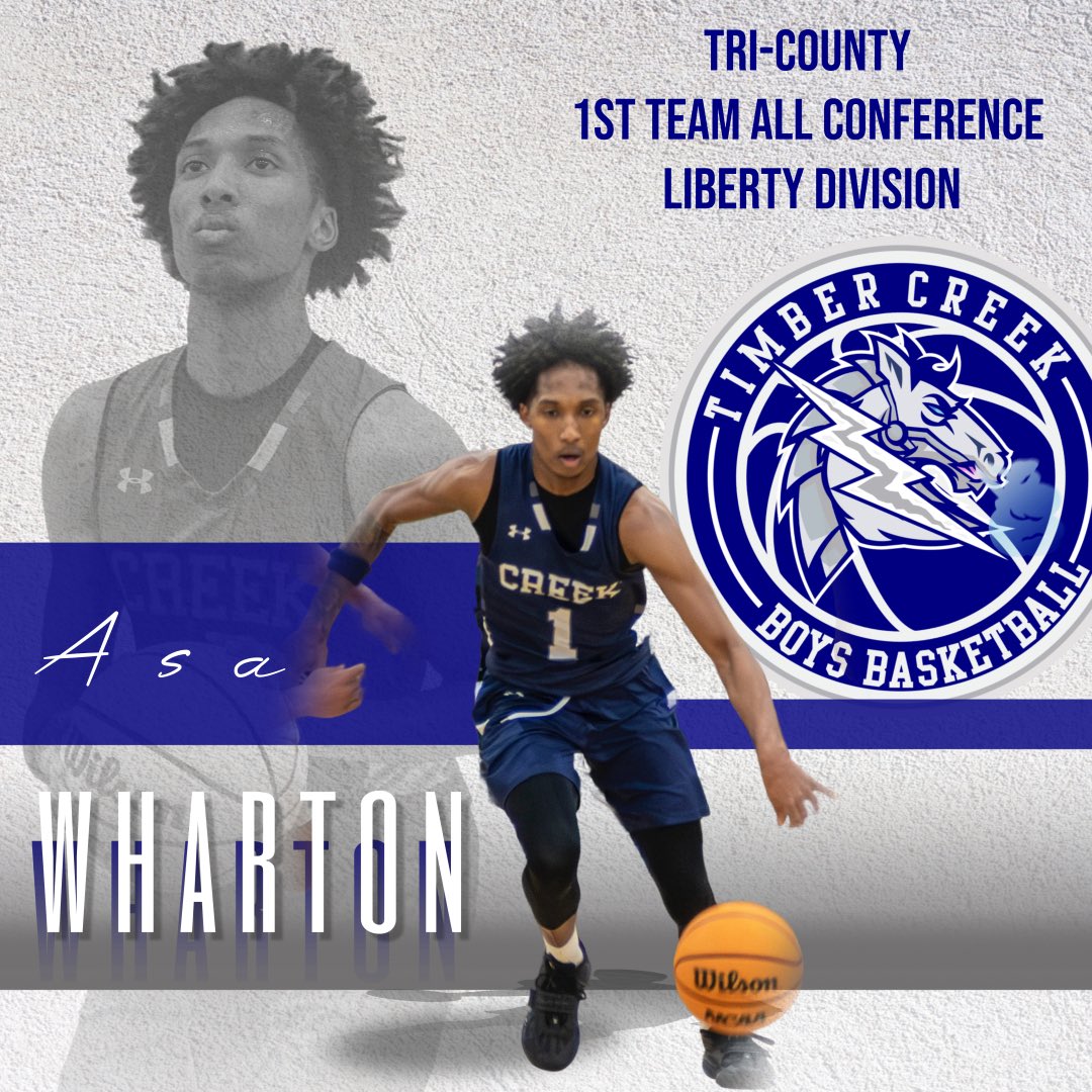 Congratulations to senior, Asa Wharton, on making 1st Team All-Conference Tri-County, Liberty Division!