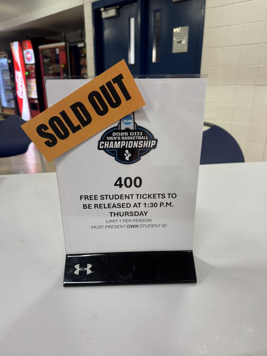 THEY GONE. 
The 400 free <a href="/uwplatteville/">UW-Platteville</a> student tickets are gone! But no worries, you can still buy your tickets to tomorrow’s game at: secure.ticketsage.net/UW-Platteville…
#uwp #uwplatteville #platteville