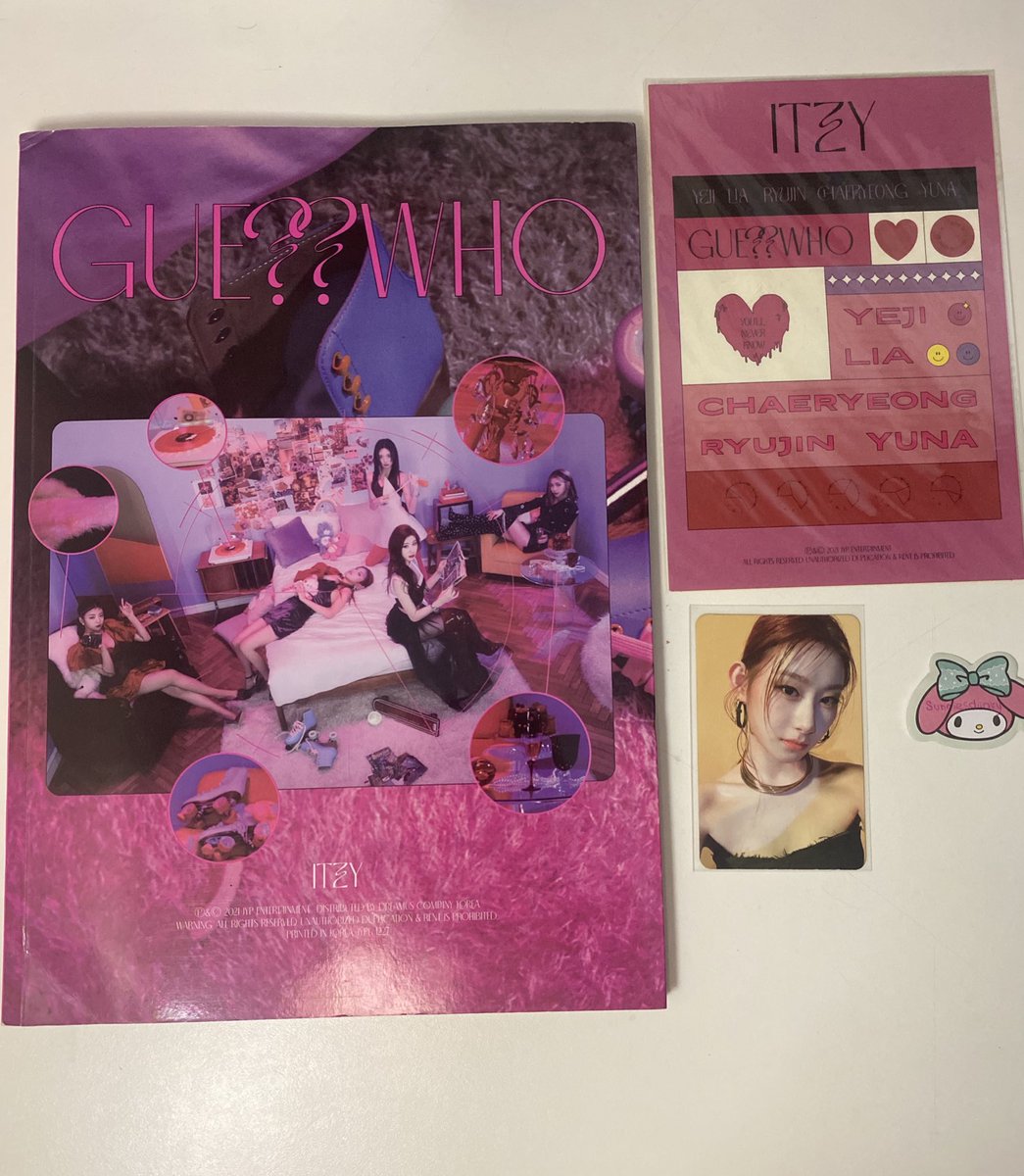 vendo/venda ♡

⟢ álbum GUESS WHO – 60 reais
⟢ chaeryeong – 26 reais
⟢ 80 pra quem levar “completo”
⟢ frete nao incluso

o album tem algumas avarias na capa devido ao tempo/transporte da loja, valor já descontado 

ʚɞ fbs no fix/insta