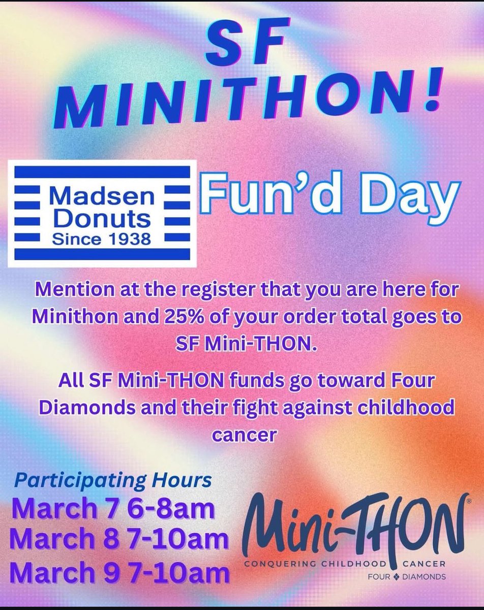 We have a fundraiser at Madsen from Friday-Sunday! Stop by and get some breakfast before blueout! Keep pushing those donor drives lions!! #ftk