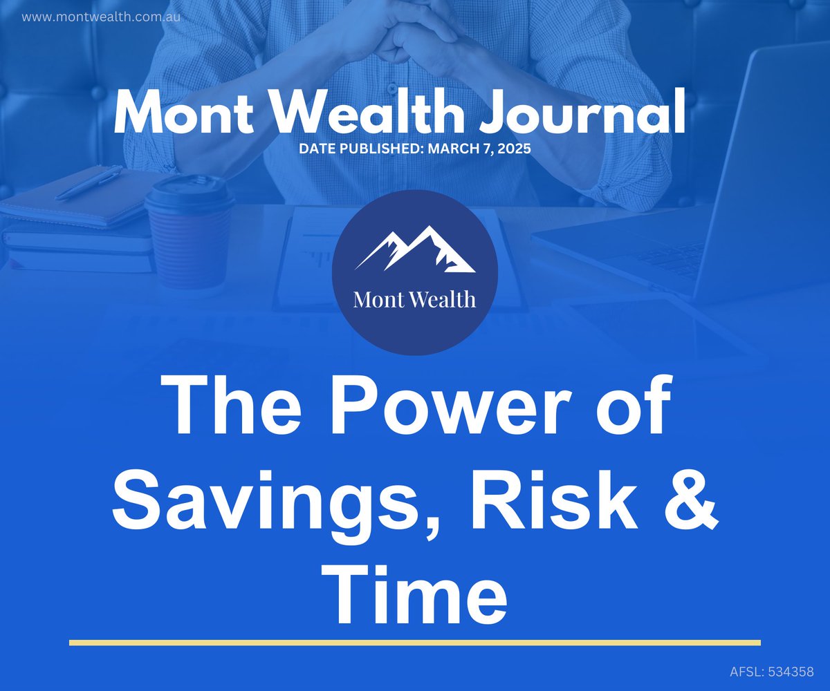 MontWealth's tweet photo. The Power of Savings, Risk &amp; Time

At Mont Wealth Advisors, we provide an edge in service, transparency, asset allocation and strategy. 

Stay ahead—subscribe  at https://t.co/TIfWBbtUrV

#wealth #financialadvice #financialplanning #investment #advice #superannuation #investing https://t.co/2UmiAGIju6