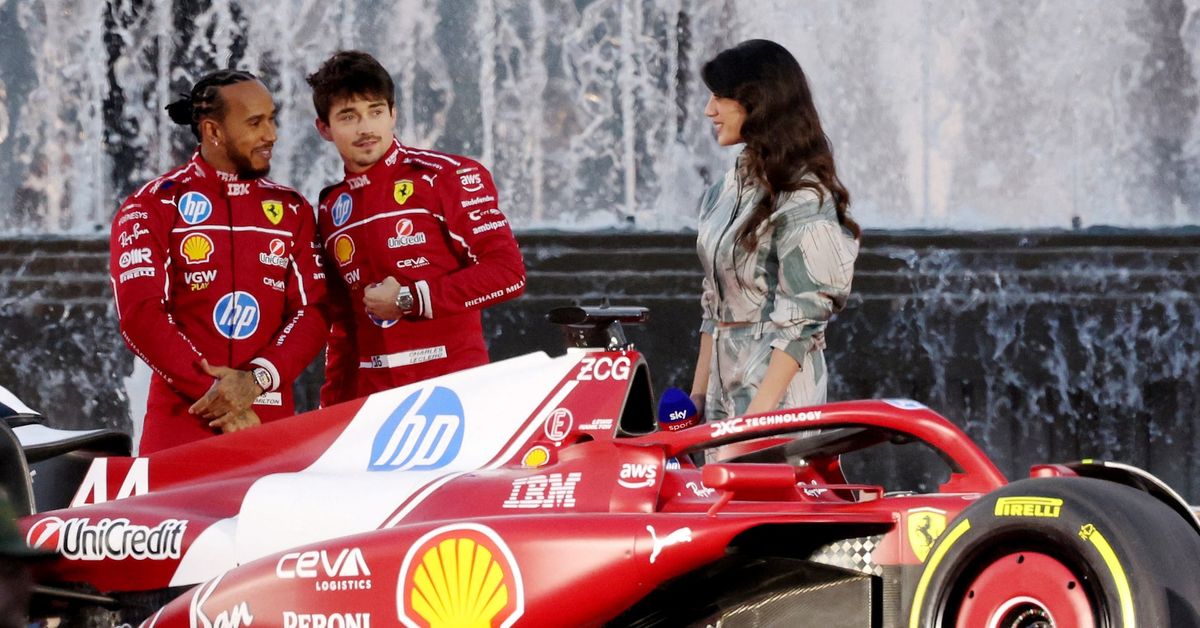 Hamilton and Leclerc put on a show for Ferrari fans reut.rs/4itqIN5