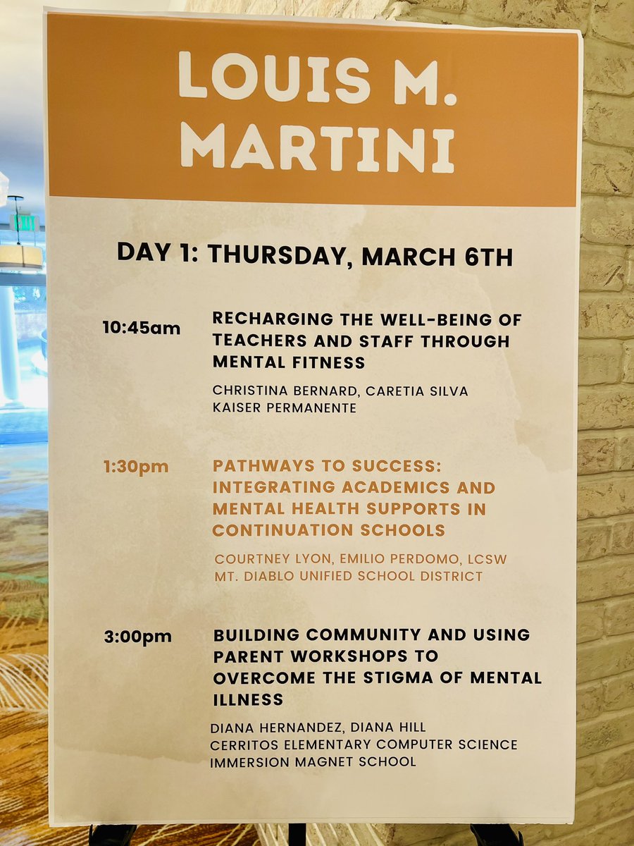 LearninWithLyon's tweet photo. We had the honor of presenting at the Napa Valley Wellness Conference about the alternative learning pathways that are having a positive impact on alternative education students. It was an honor to showcase the amazing things happening for students at @OlyMDUSD🐦‍🔥 https://t.co/BiNuQMnQTI