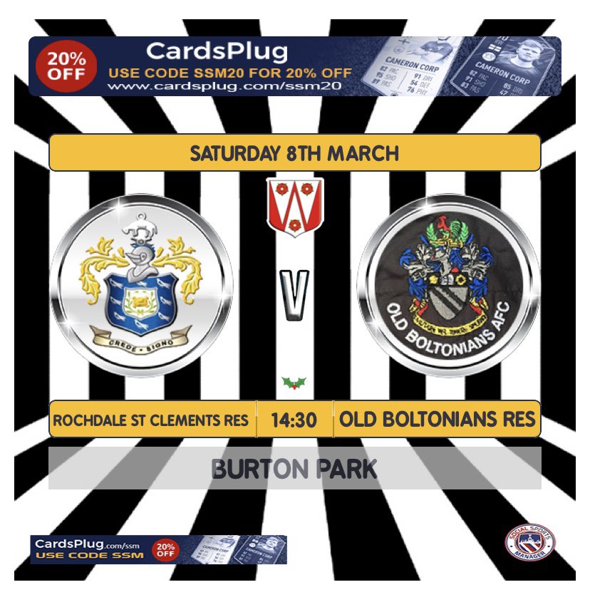 Saturdays fixtures

Youth team v Astley Bridge (A)
1st team v Bury GSOB (H)
Reserves v Rochdale Dev (A)