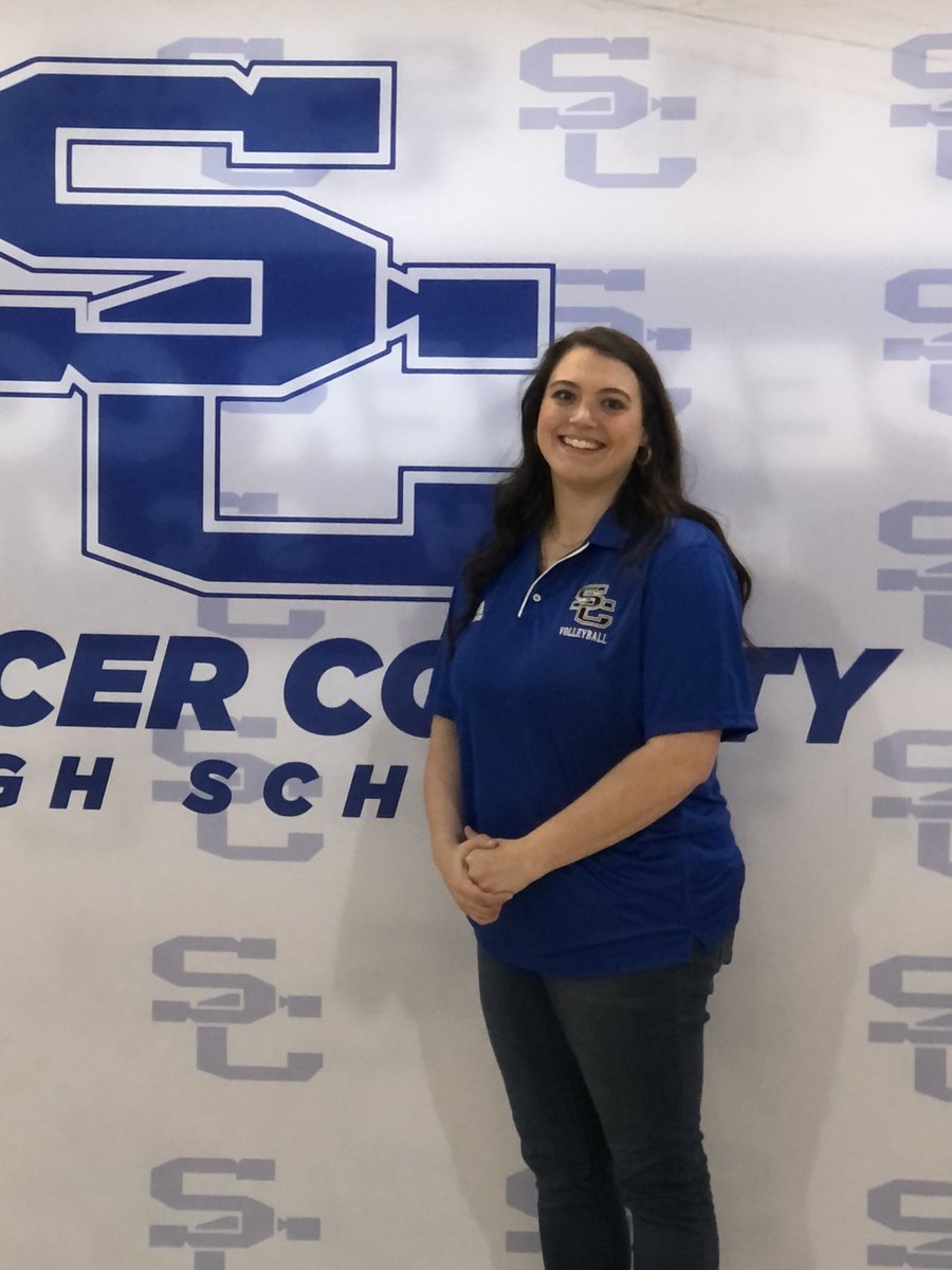 Super excited to announce Erin Weinberg as our new volleyball coach. She has a great vision for our program.  <a href="/SCHSBear/">Spencer County High School</a> <a href="/TheSCden/">The Den</a>