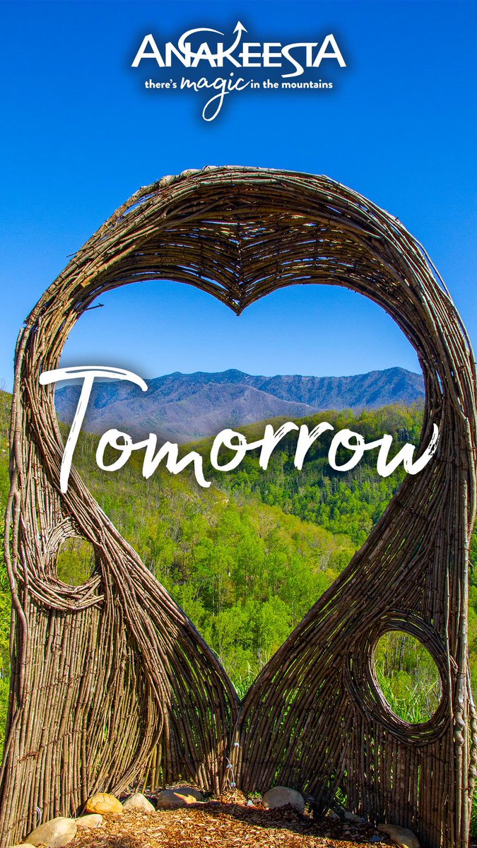 TOMORROW IS THE DAY! 🎉🌄

Starting tomorrow, March 7, Anakeesta officially reopens full-time for the 2025 season!

Hours:

⏰ March 7-9: 10 a.m. - 9 p.m.
⏰ Beginning March 10: 9 a.m. - 9 p.m.

#Anakeesta #SmokyMountains #Gatlinburg #SpringAdventures #MagicInTheMountains
