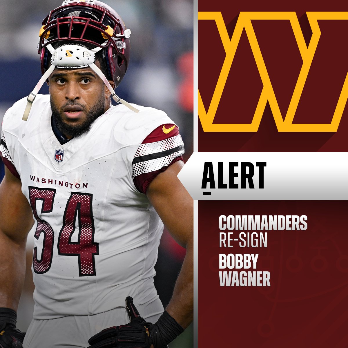 Commanders re-sign LB Bobby Wagner to 1-year deal worth up to $9.5M. (via @Rapsheet, <a href="/MikeGarafolo/">Mike Garafolo</a>)