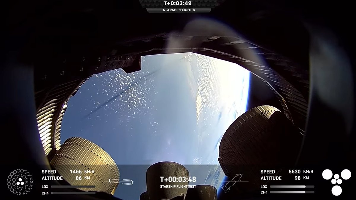 FronteraSpacial's tweet image. Confirmamos que el Super Heavy vuelve. La Starship nos está regalando INCREÍBLES vistas.