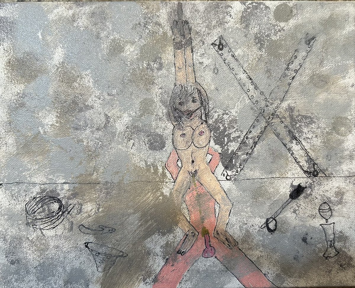 “shades #3”
8x10”
Mixed media 
morgandestera.etsy.com
#art #erotic #eroticart #painting