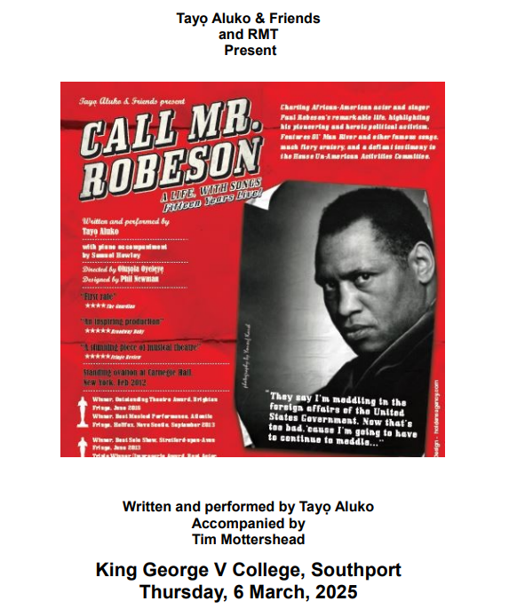 Happy Independence Day, Ghana.
Mr. Robeson still dreaming of African Independence, with Southport students. #paulrobeson #ghanaindependence #no2nato <a href="/RMTunion/">RMT</a> 

tayoalukoandfriends.com/robeson/wp-con…