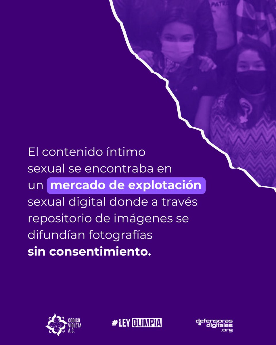 CodigoVioletaAC's tweet image. ¡Se logra sentencia de 8 años para agresor de violencia digital en Hidalgo! 
La difusión y venta de contenido íntimo sexual sin consentimiento es castigada con cárcel, multa y reparación del daño.
Seguiremos luchando por cerrar mercados de explotación sexual y por lograr justicia
