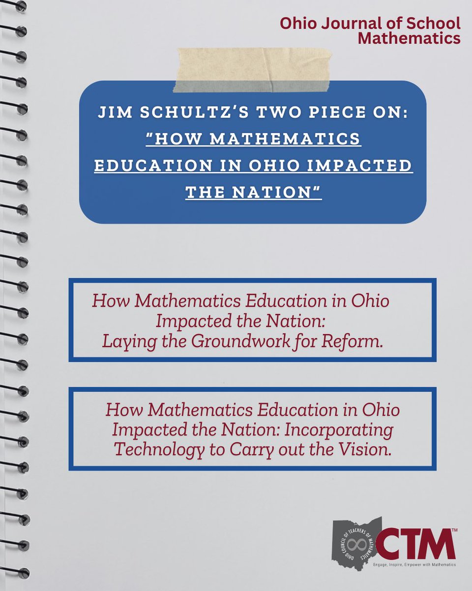 Ohio Council of Teachers of Mathematics tweet media