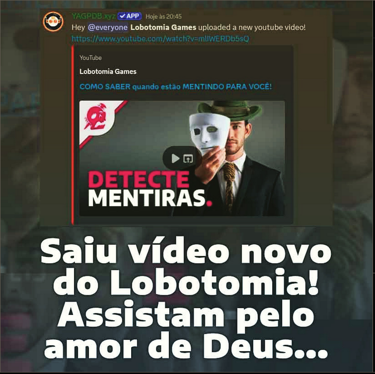 LobotomiaGames's tweet photo. Voce pode encontrar esse video nas respostas https://t.co/myqUCzwPoY
