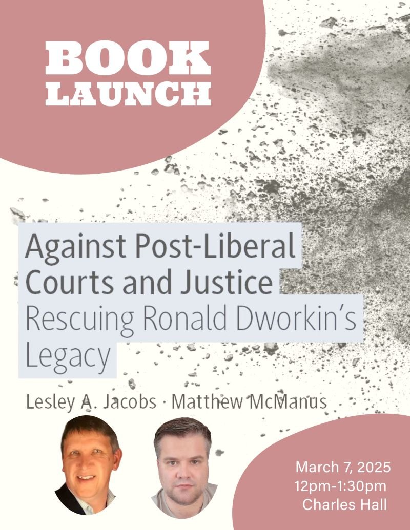 ICYMI:
Book Launch Announcement:
Against Post-Liberal Courts and Justice:
Book Launch and Q&amp;A w / Dr. Les Jacobs and Dr. Matt McManus
March 7th, 2025
12-130est

Register Here:
lnkd.in/gZYrJp2e