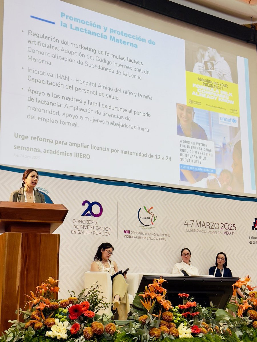 elpoderdelc's tweet photo. 🤓🍴Hoy, nuestra investigadora Ana Larrañaga participó en el Congreso de Investigación en Salud Pública #CONGISP2025 con el simposio "¿Cómo podemos proteger el derecho de la infancia a una alimentación saludable?", sobre políticas alimentarias para mejorar la nutrición de la infancia.