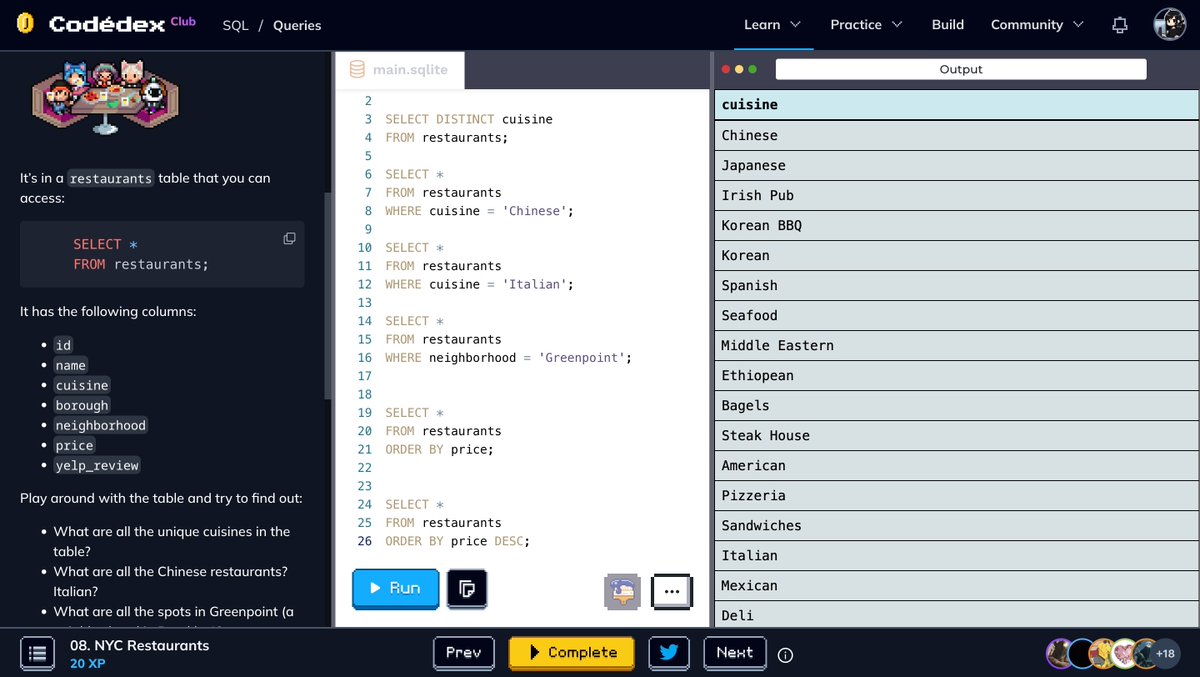 silvyethcode's tweet image. NYC Restaurants 🍽️ #CodedexRestaurants @codedex_io