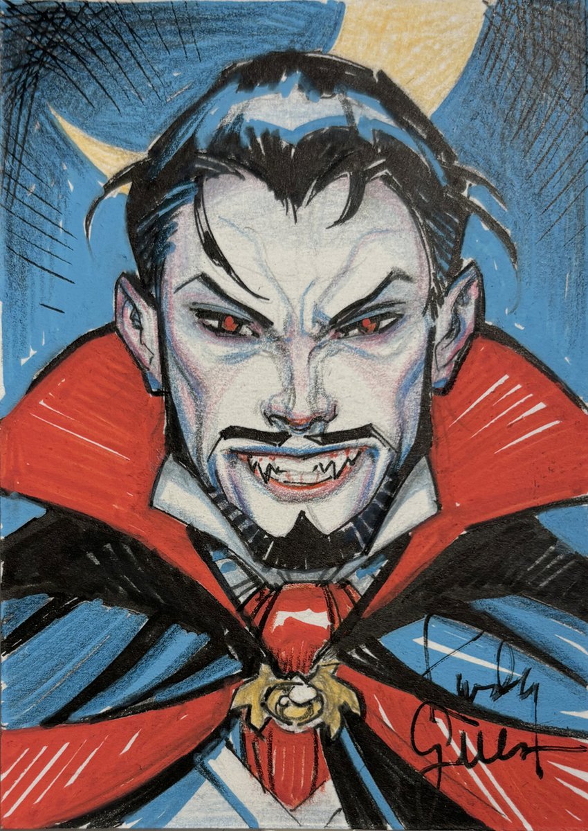 A couple of sketch cards, Vampirella and Dracula .

Check availability at randygreen.art
#vampirella #dracula #sketchcards