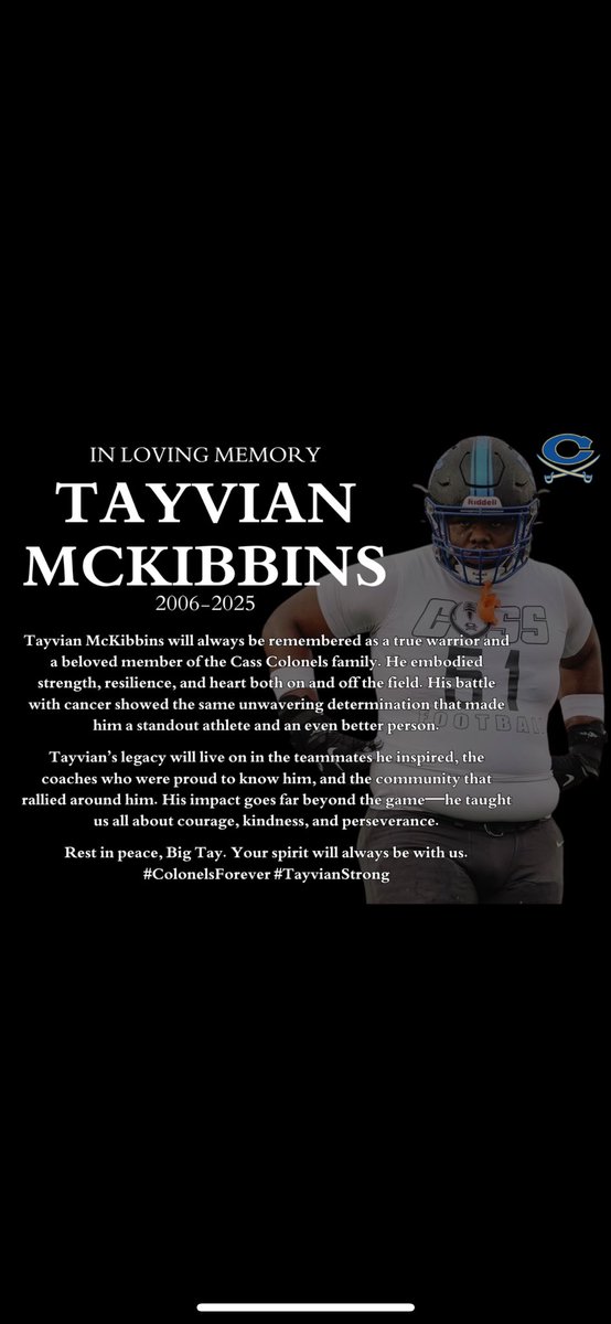 Cass Colonel Football tweet media